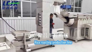 Rice roasting production line 