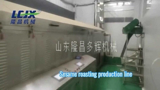 Sesame roasting production line