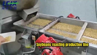 Soybeans roasting production line